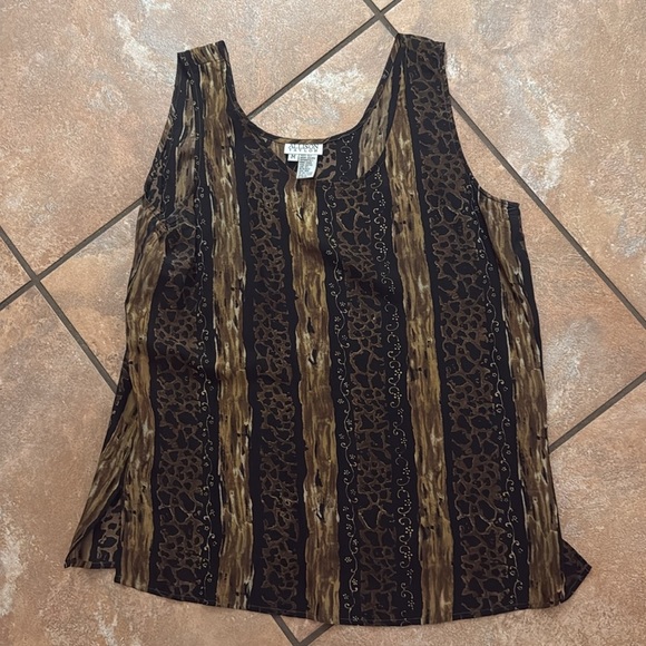 Alison Taylor lady size medium 100% silk tank NWOT sleeveless - Picture 6 of 8